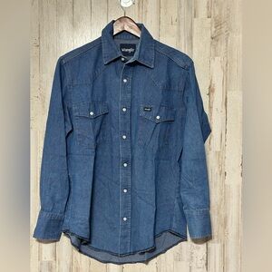 Wrangler Blue Denim Shirt